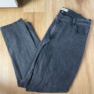 Abercrombie and Fitch Curve Love 90s slim straight black jeans